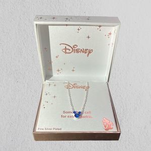 NEW Disney Necklace - Sapphire Mickey Ears Pendant